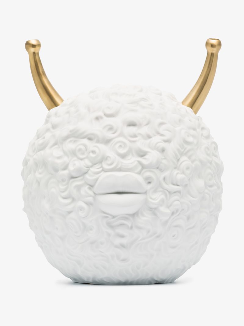 X Haas Brothers White Monster Ball Porcelain Incense Burner