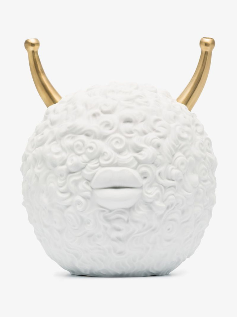 X Haas Brothers White Monster Ball Porcelain Incense Burner