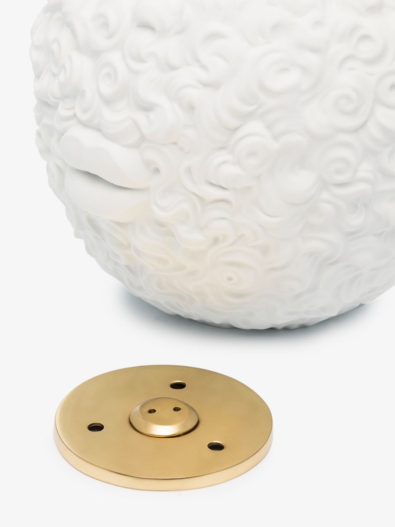 X Haas Brothers White Monster Ball Porcelain Incense Burner
