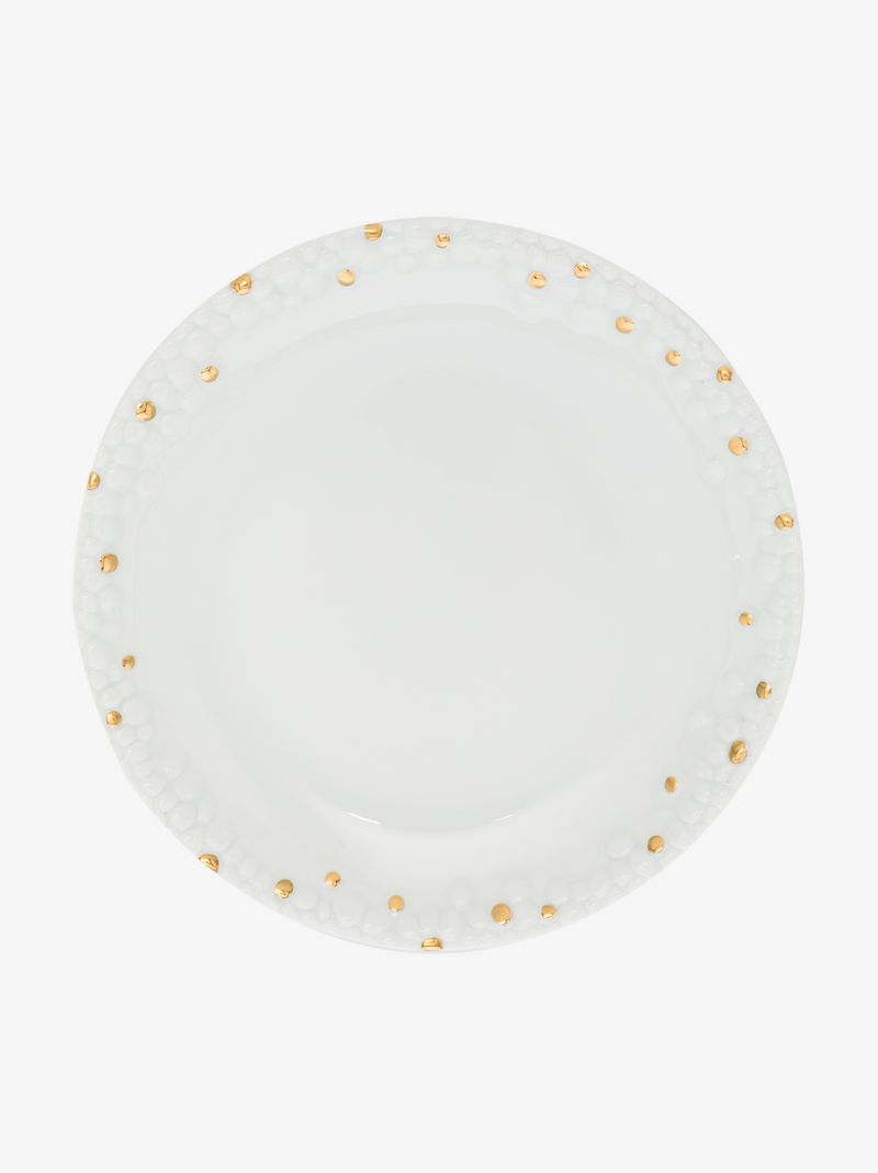 X Haas Brothers White Mojave Porcelain Bread and Butter Plate
