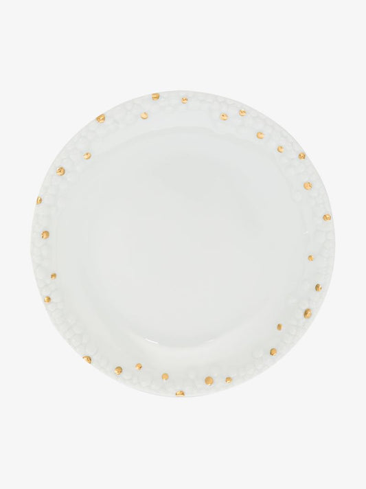 X Haas Brothers White Mojave Porcelain Bread and Butter Plate