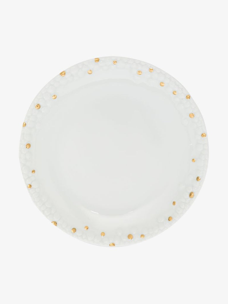 X Haas Brothers White Mojave Porcelain Bread and Butter Plate