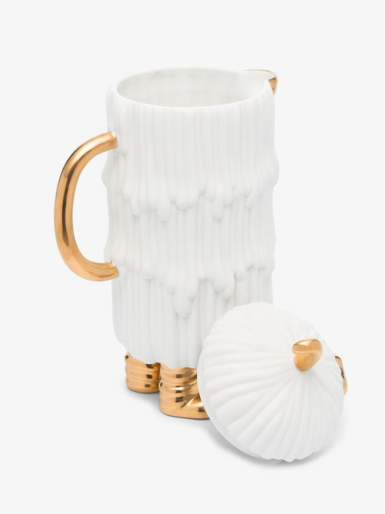 X Haas Brothers White Djuna Coffee Pot