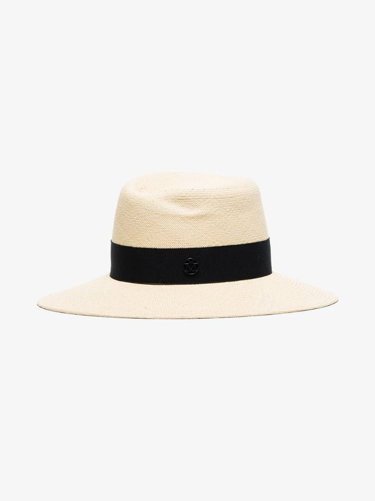 Neutral Virginie Straw Fedora Hat