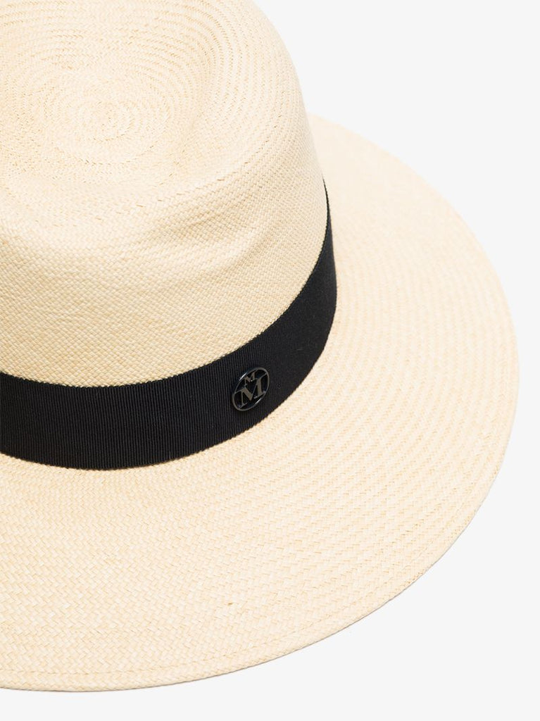 Neutral Virginie Straw Fedora Hat