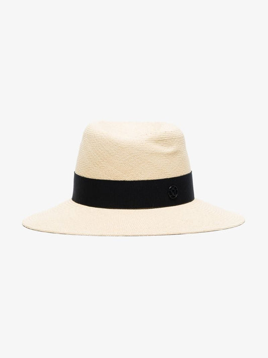 Neutral Virginie Straw Fedora Hat