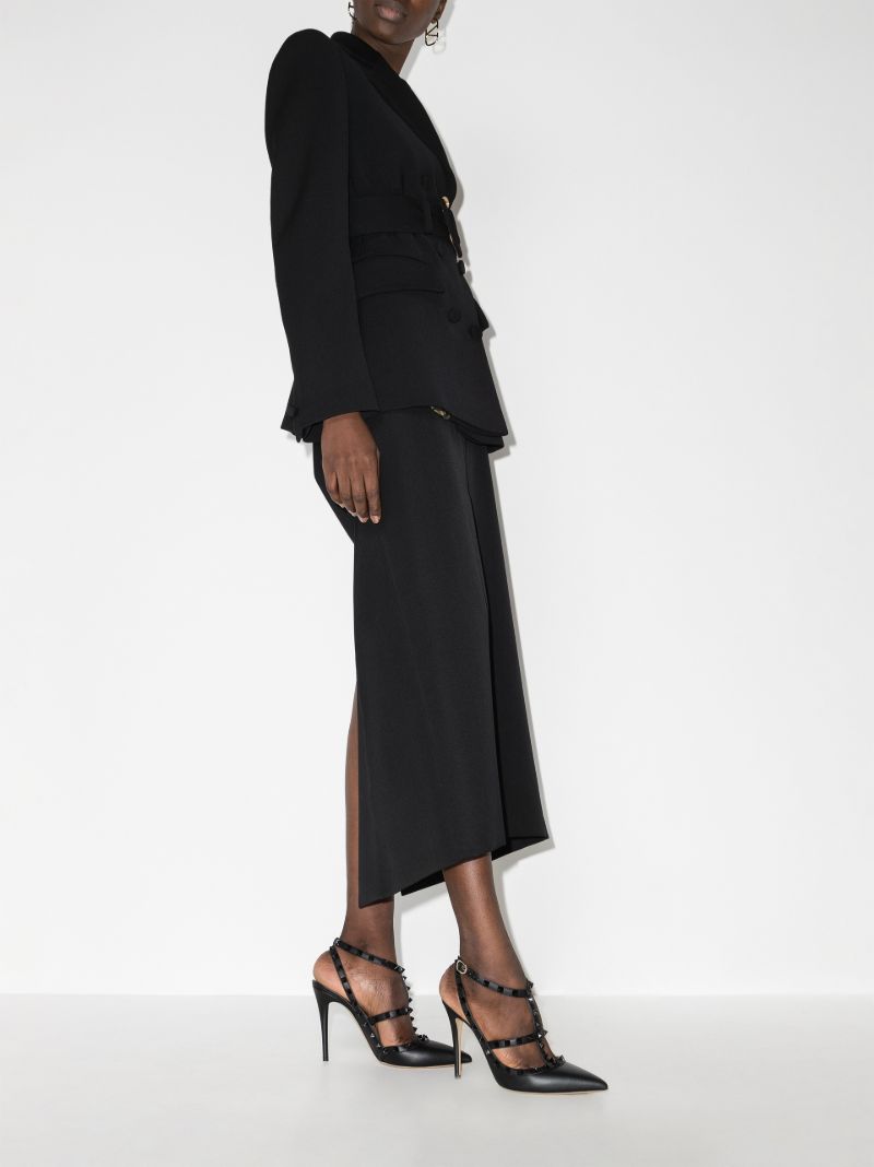 Black Rockstud 100 Leather Pumps