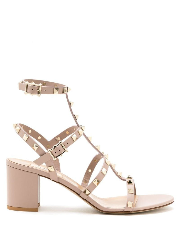 Neutral Rockstud 60 Leather Sandals
