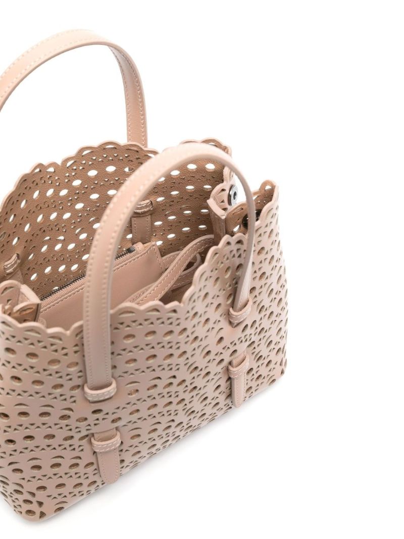 Neutral Mina 20 Laser-cut Leather Tote Bag