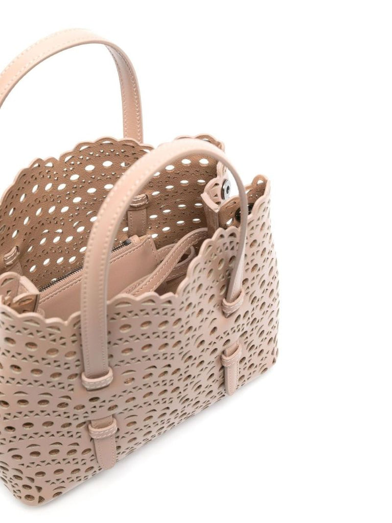 Neutral Mina 20 Laser-cut Leather Tote Bag