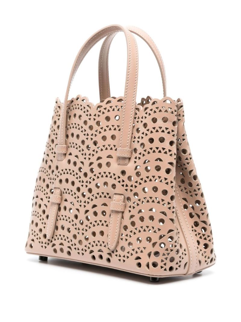 Neutral Mina 20 Laser-cut Leather Tote Bag