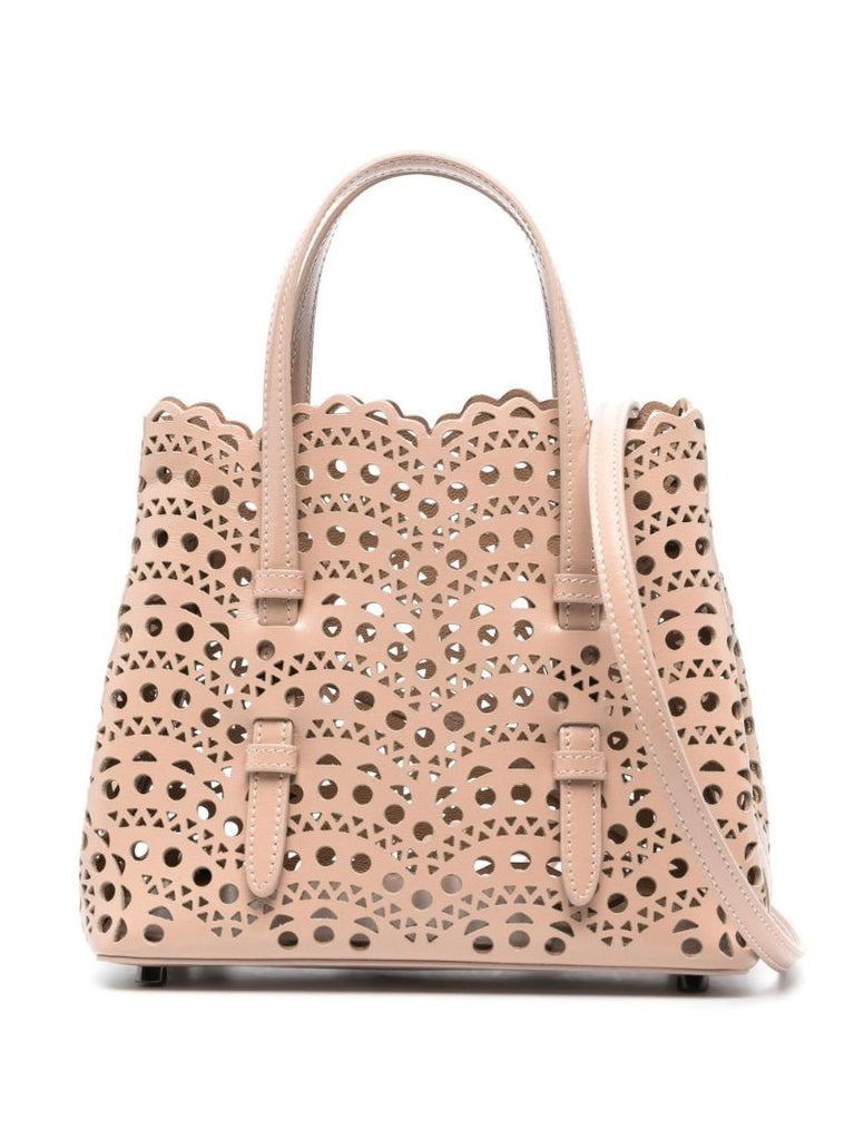 Neutral Mina 20 Laser-cut Leather Tote Bag