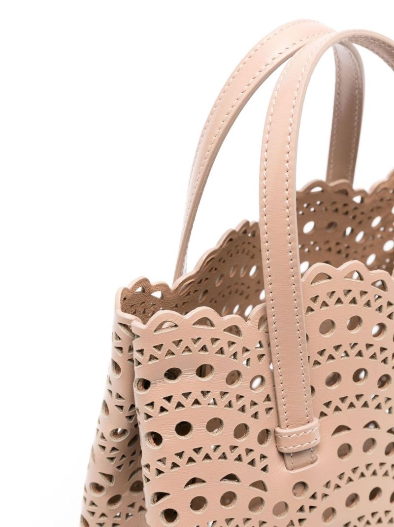 Neutral Mina 20 Laser-cut Leather Tote Bag