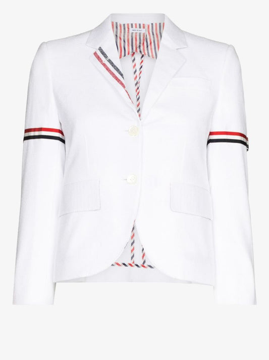 Striped Single-breasted Blazer