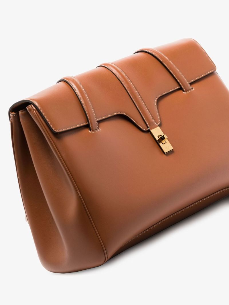 Brown Large Soft 16 Leather Bag