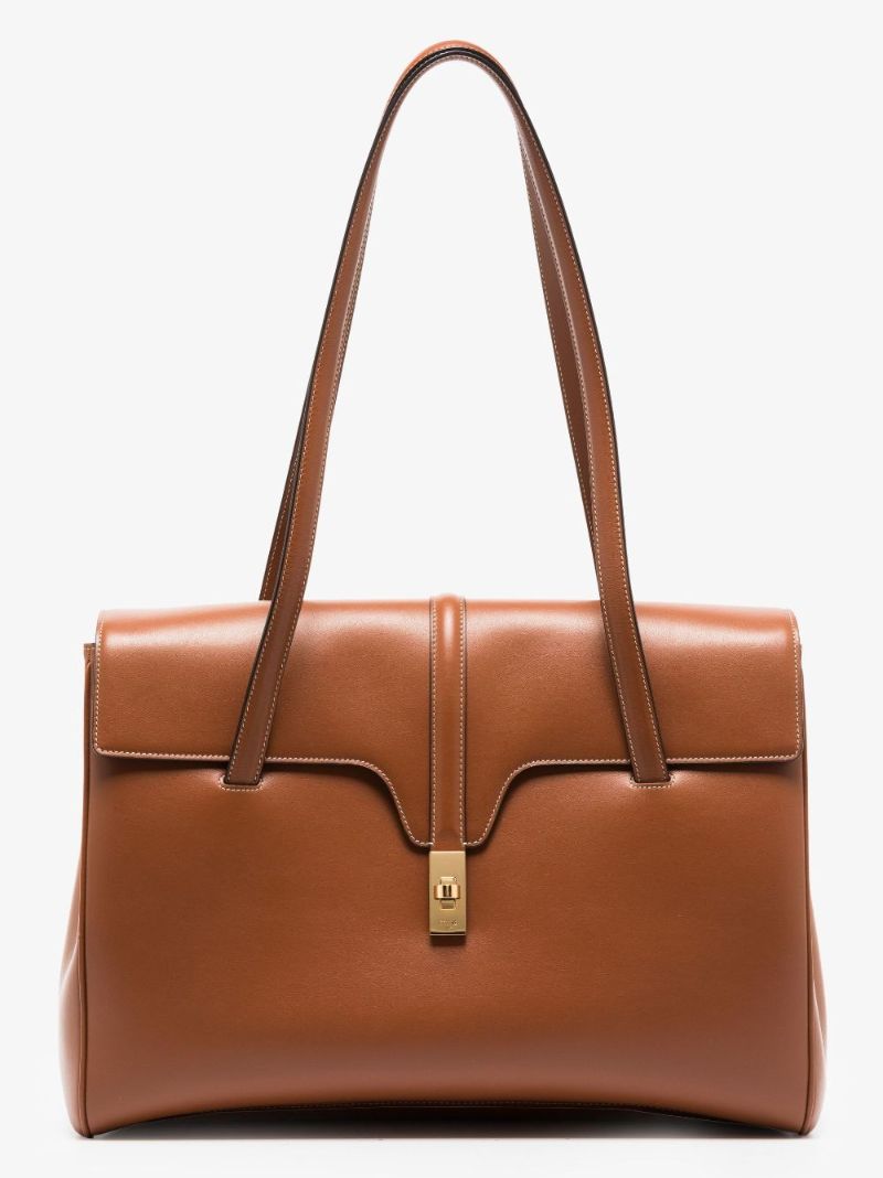 Brown Large Soft 16 Leather Bag