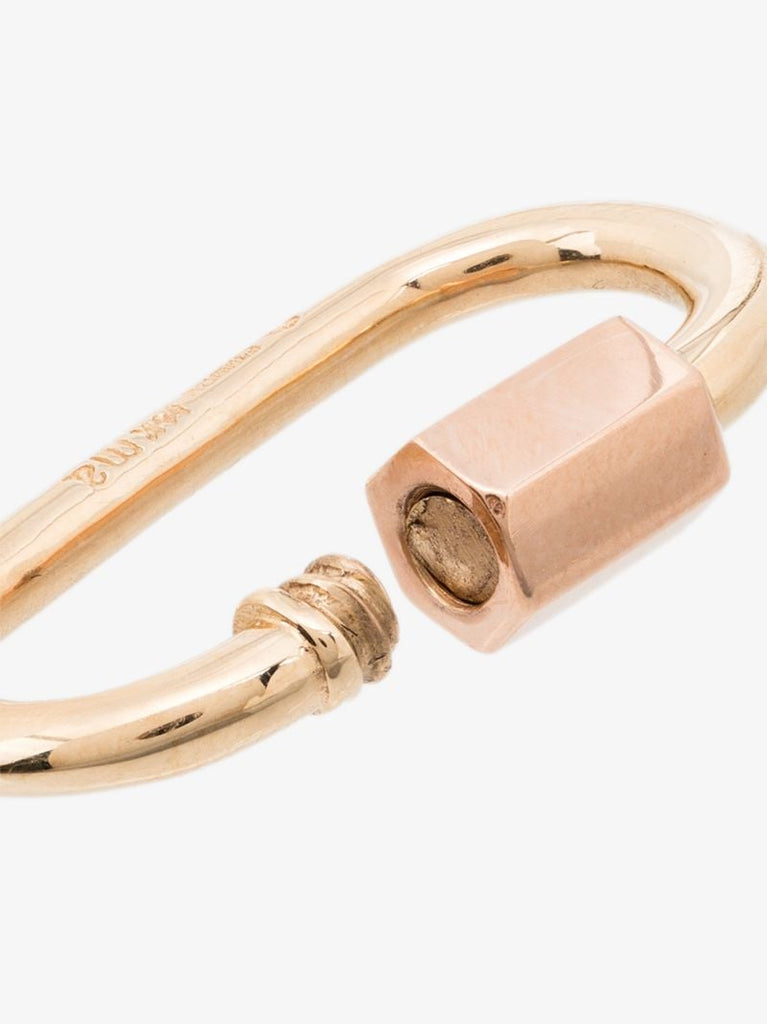 14k Yellow and Rose Gold Medium Lock Charm