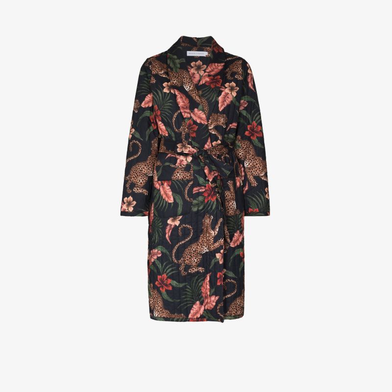 Soleia Print Robe and Eye Mask Set