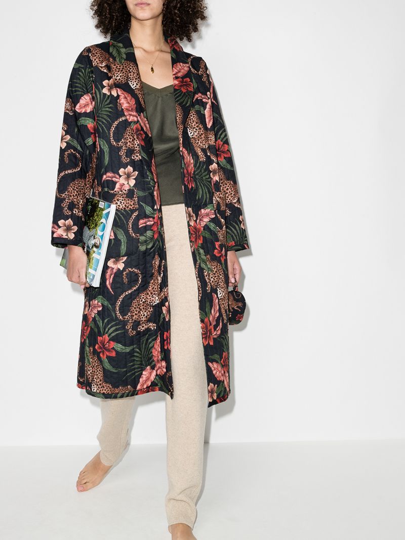 Soleia Print Robe and Eye Mask Set
