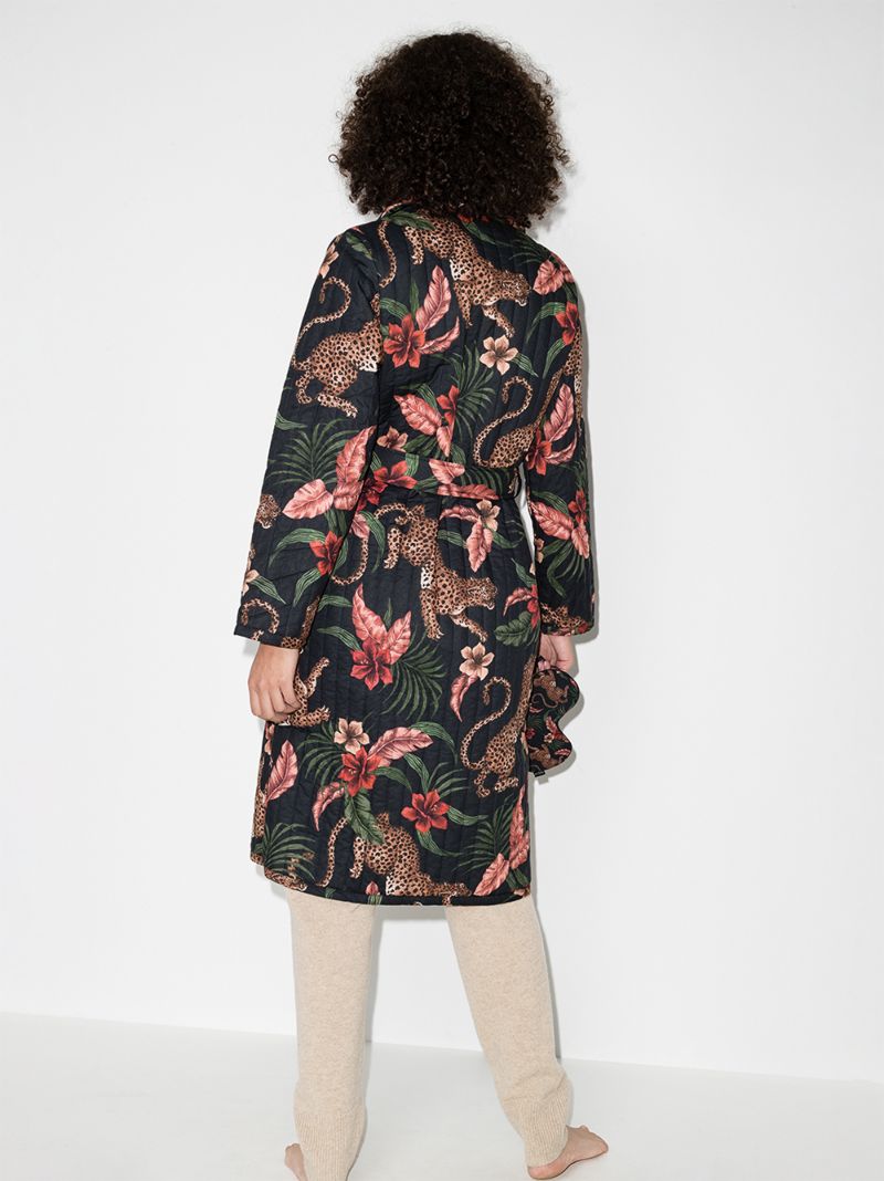 Soleia Print Robe and Eye Mask Set