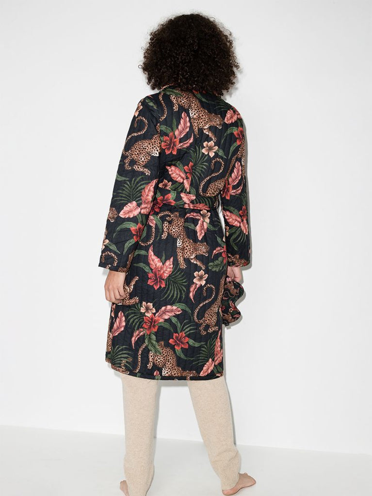 Soleia Print Robe and Eye Mask Set