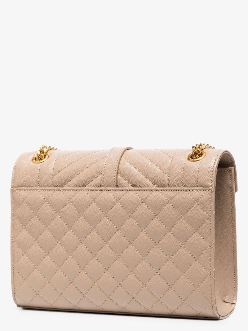 Neutral Envelope Leather Shoulder Bag