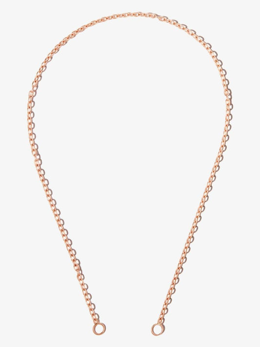 14k Rose Gold Pulley Chain 18 Inch Necklace