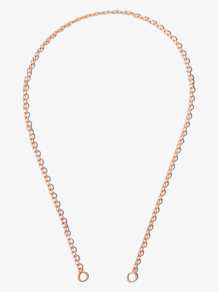 14k Rose Gold Pulley Chain 18 Inch Necklace