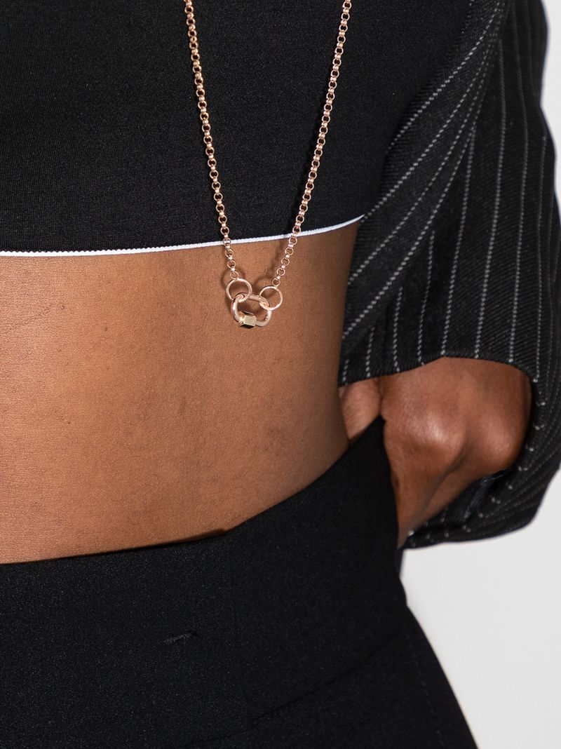 14k Rose Gold Baby Lock Pendant