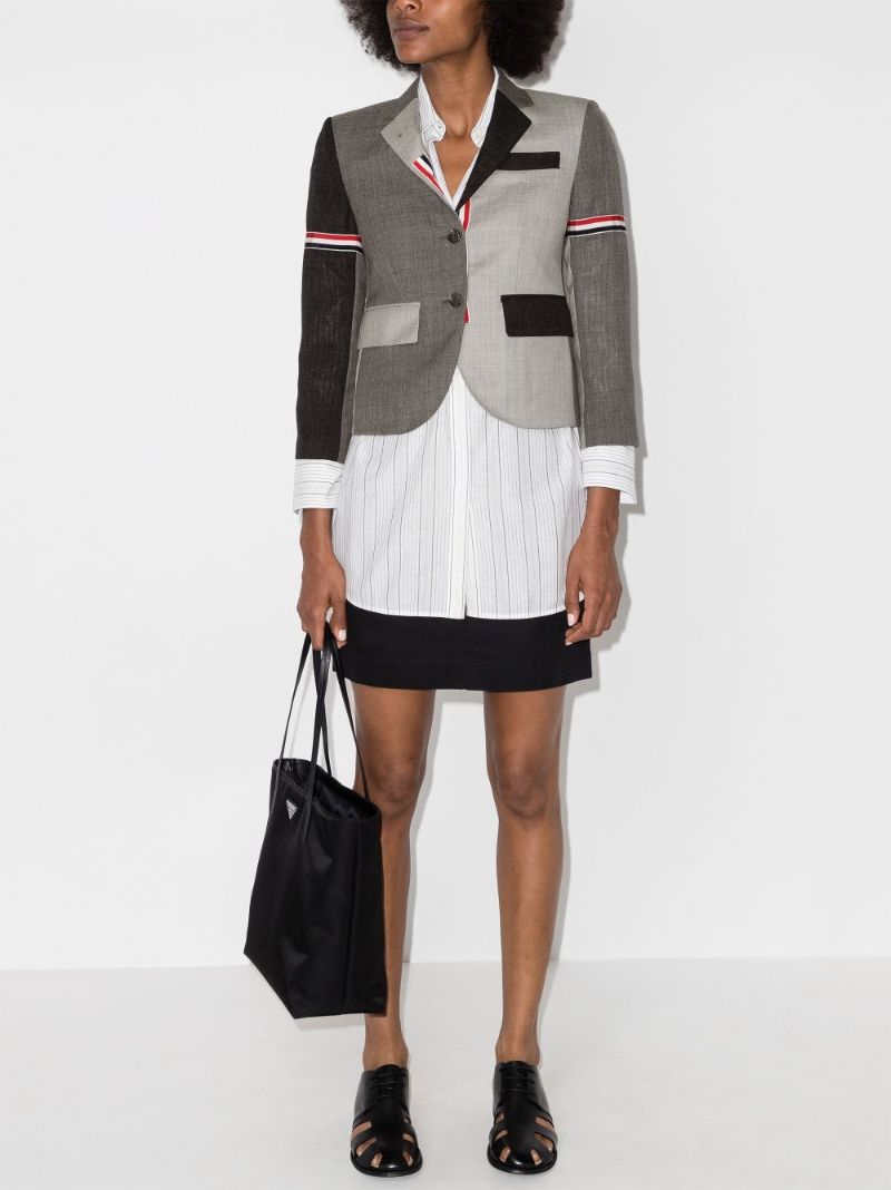 Fun-mix 2ply Fresco Panelled Blazer