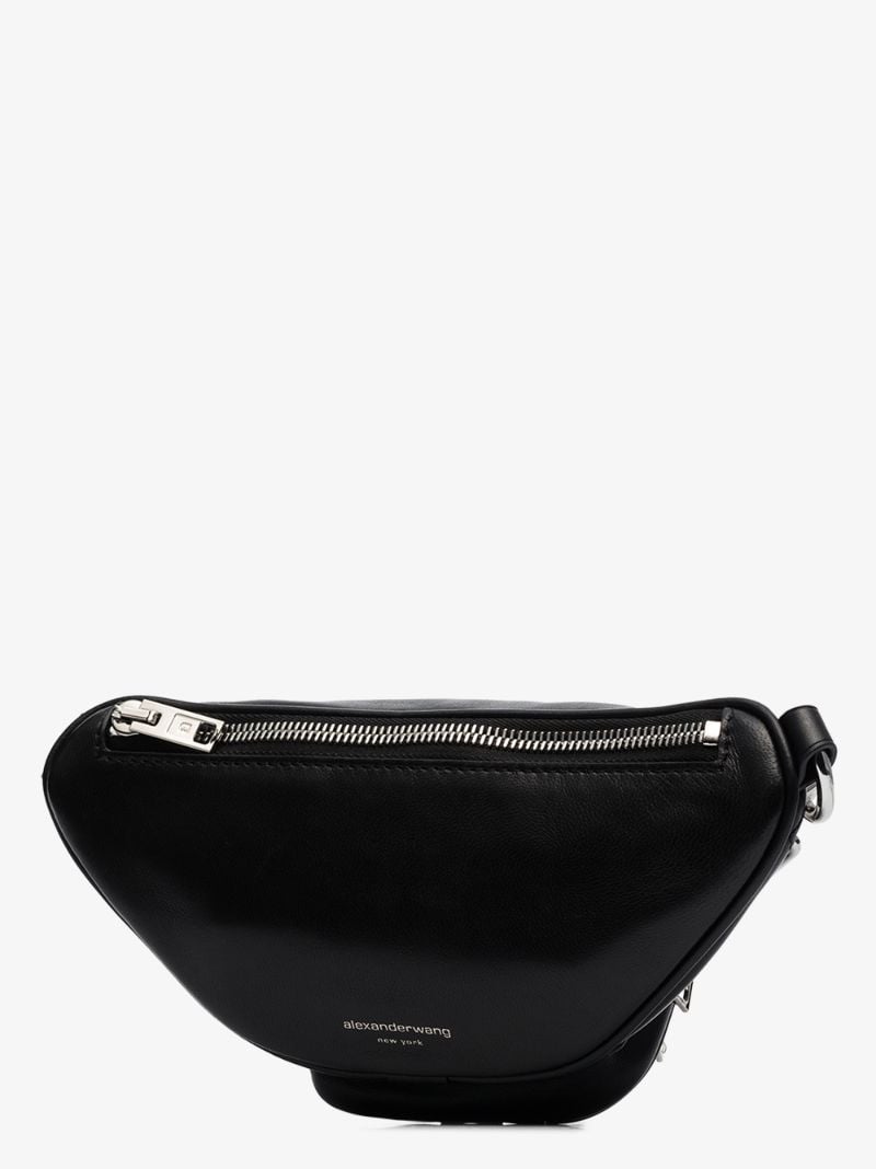Black Attica Leather Cross Body Bag