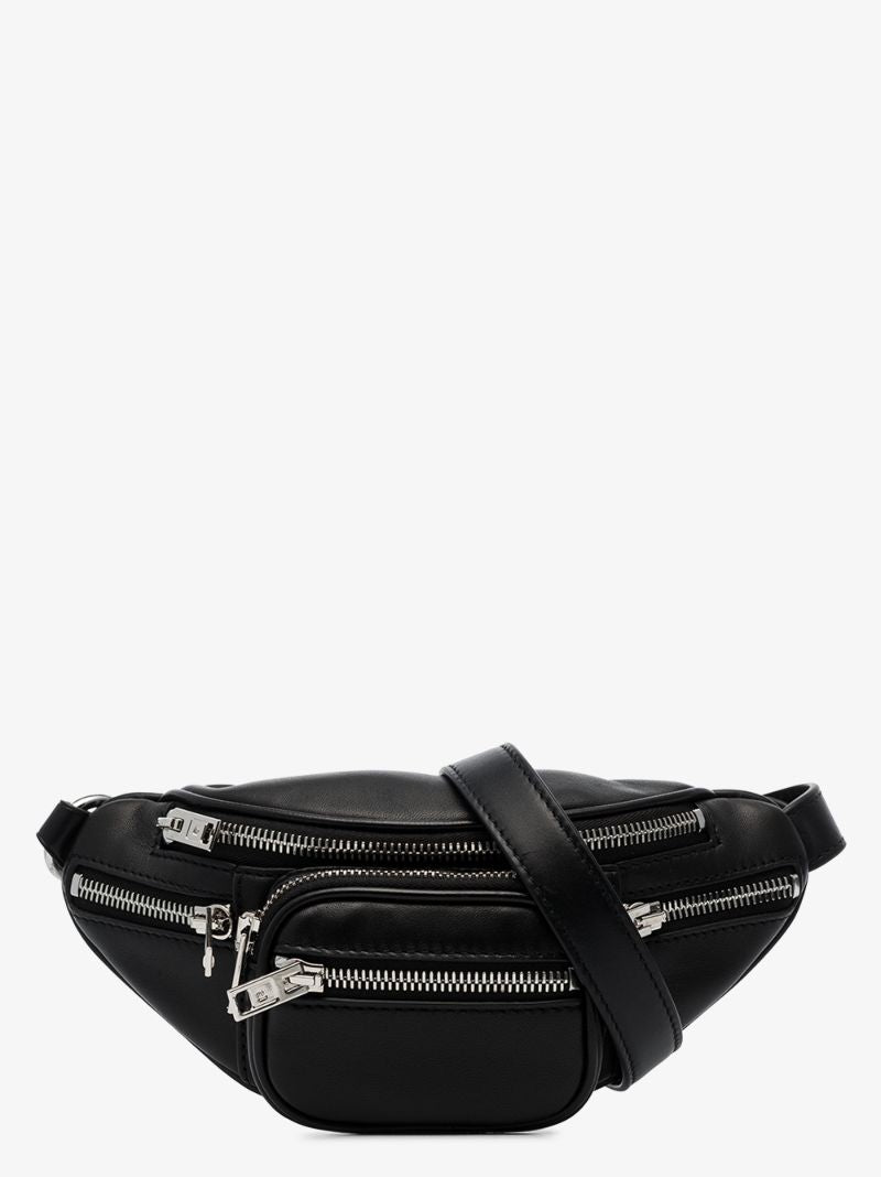 Black Attica Leather Cross Body Bag