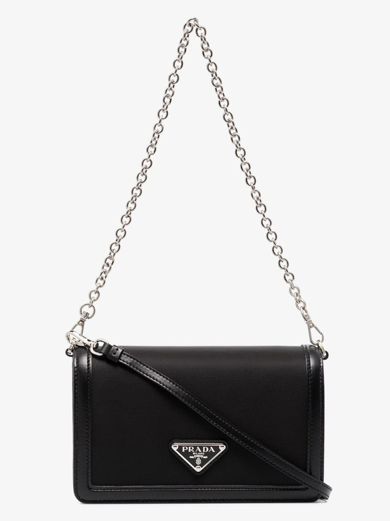 Black Re-nylon Cross Body Bag