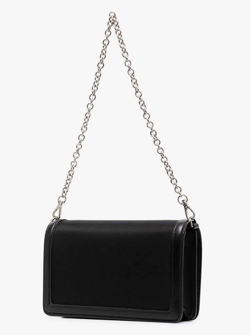 Black Re-nylon Cross Body Bag