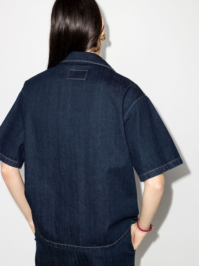 Indigo Denim Blouson Jacket