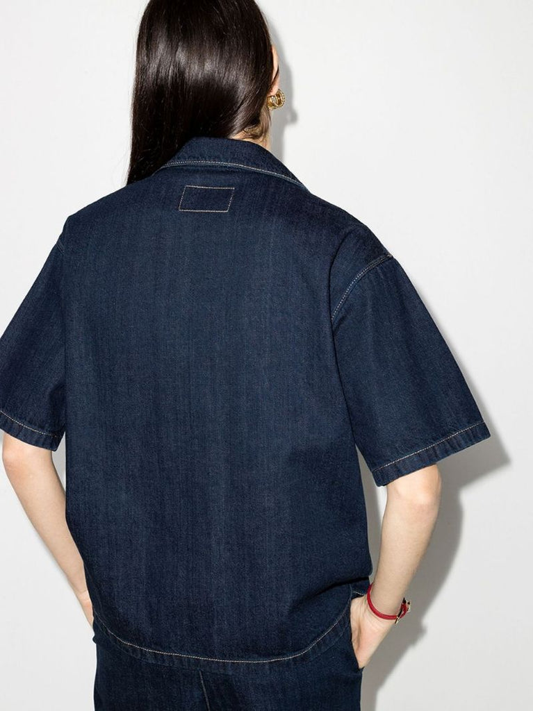 Indigo Denim Blouson Jacket