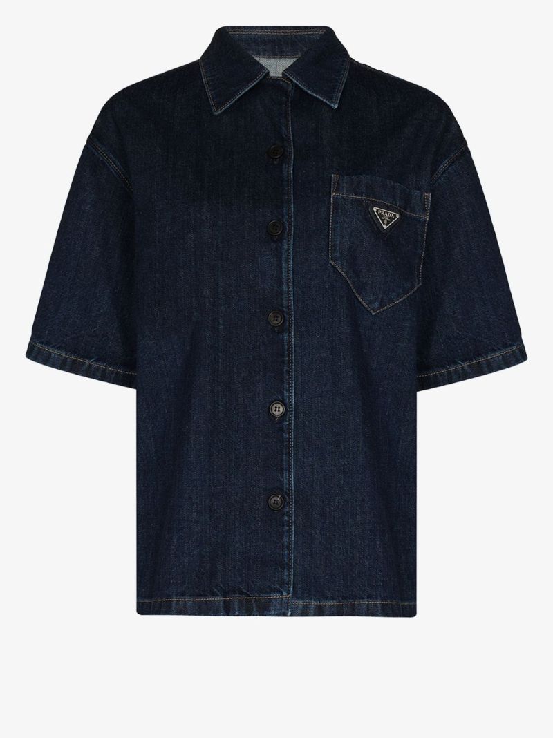 Indigo Denim Blouson Jacket