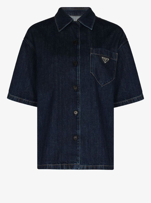 Indigo Denim Blouson Jacket
