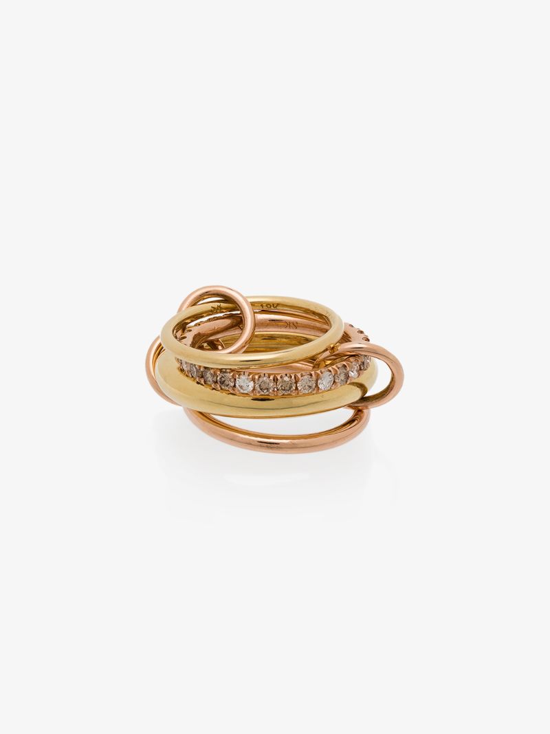 18k Rose Gold Luna Diamond Ring