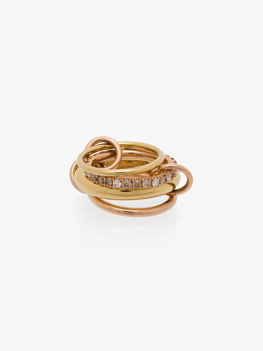 18k Rose Gold Luna Diamond Ring