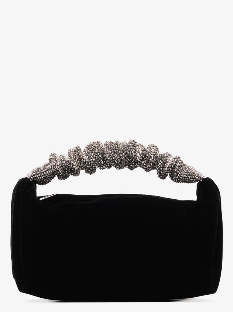 Black Scrunchie Rhinestone Mini Bag