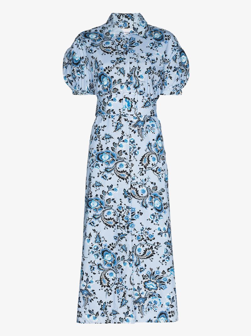 Frederick Printed Cotton Midi Dress