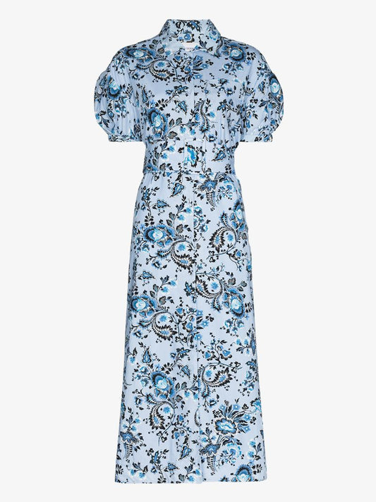 Frederick Printed Cotton Midi Dress