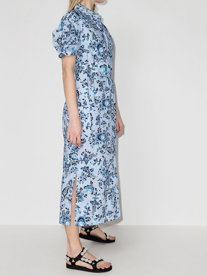 Frederick Printed Cotton Midi Dress