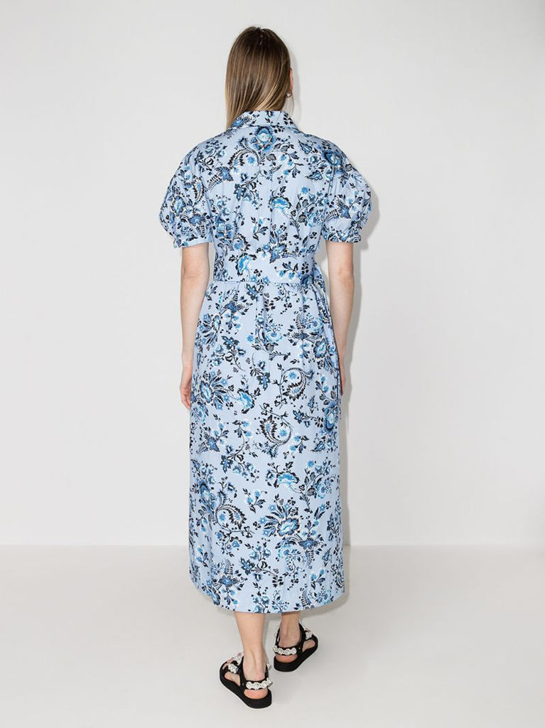 Frederick Printed Cotton Midi Dress