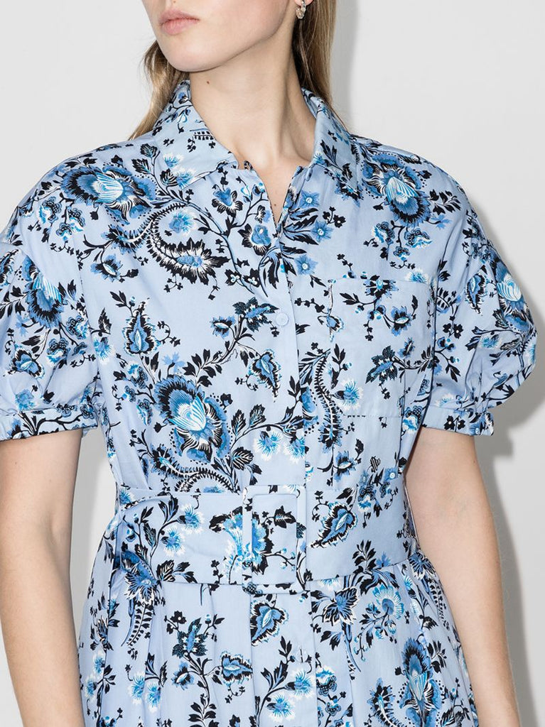 Frederick Printed Cotton Midi Dress