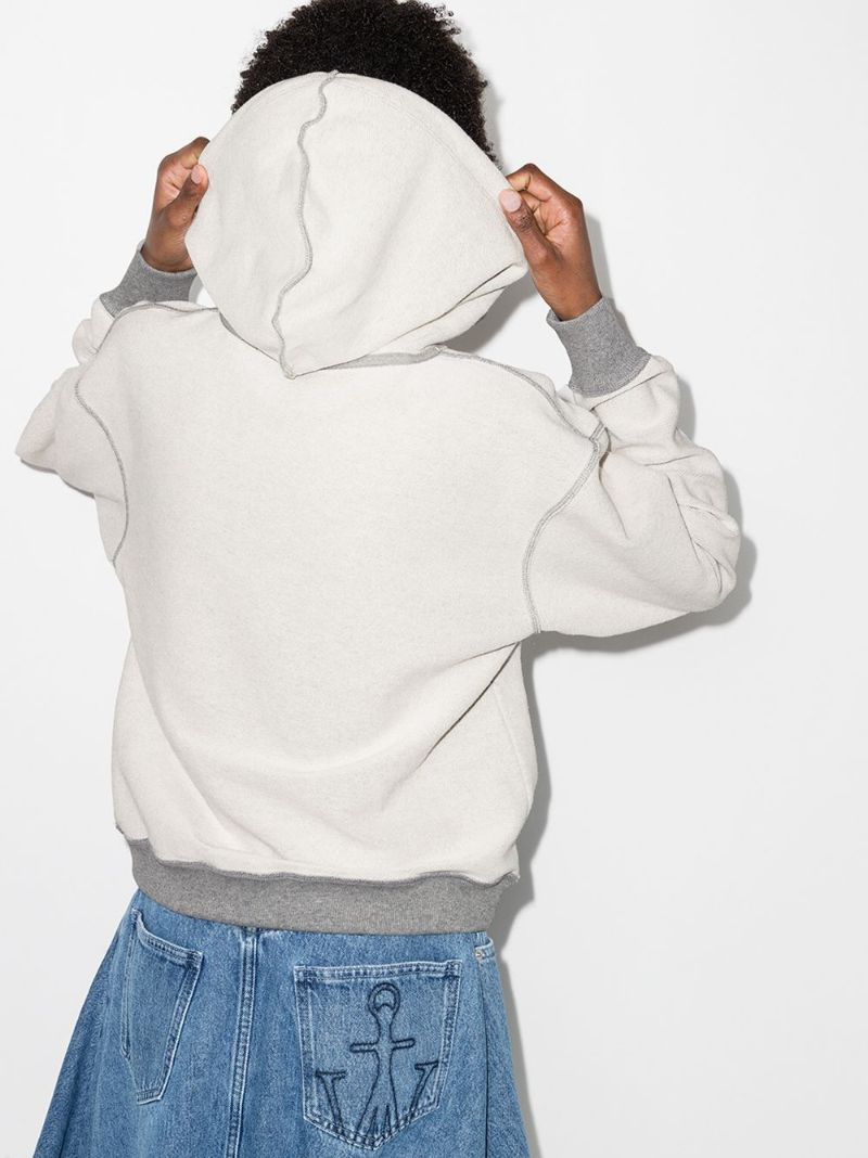 Anagram Embroidered Cotton Hoodie