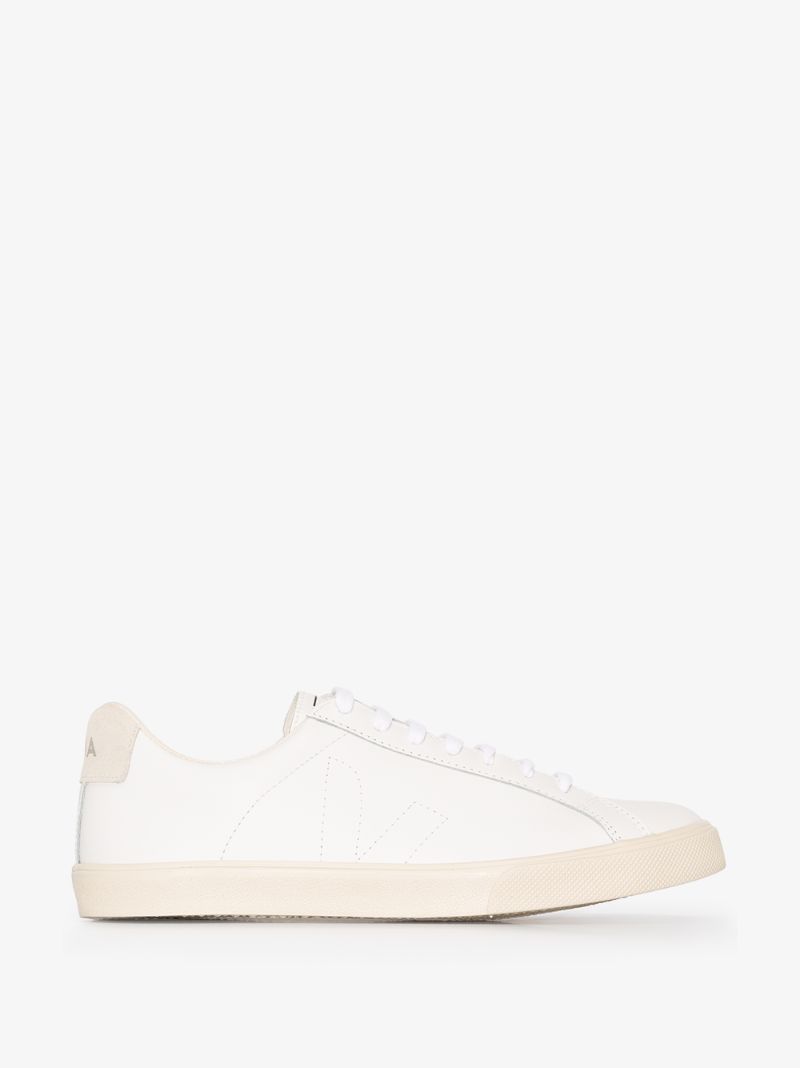 White Esplar Low Top Leather Sneakers