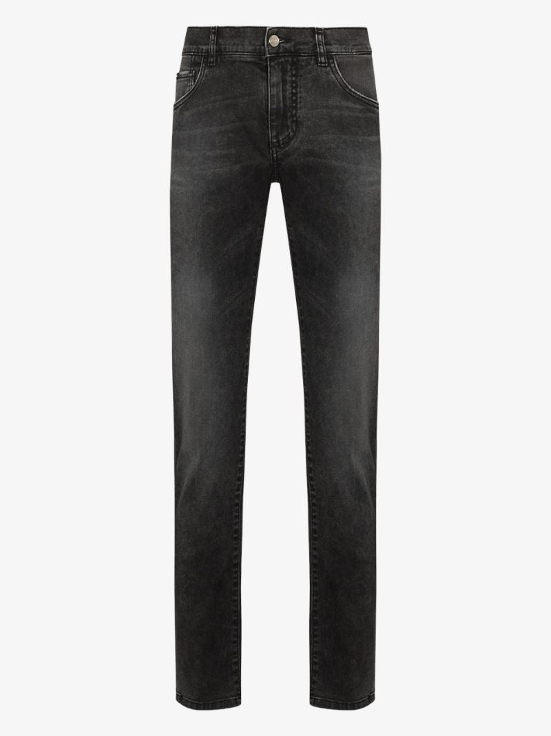 Logo Plaque Skinny Jeans