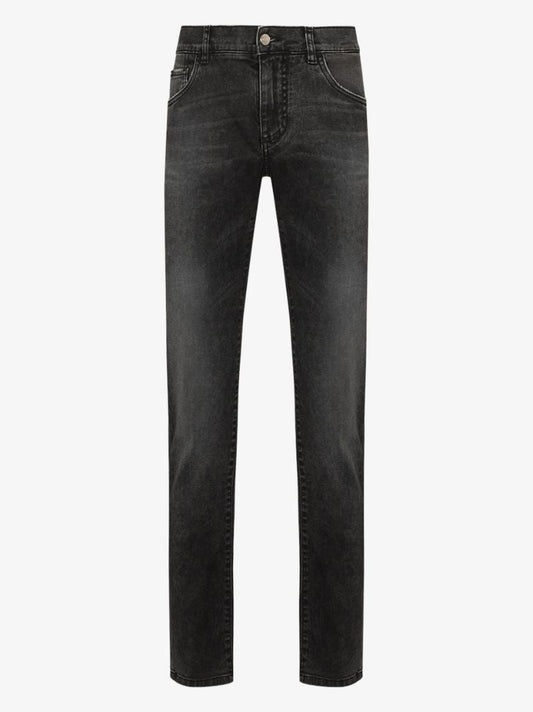 Logo Plaque Skinny Jeans